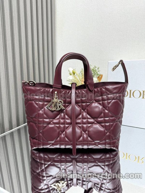 Handbag bag replica details and pricing Burgundy Dior cowhide women 7