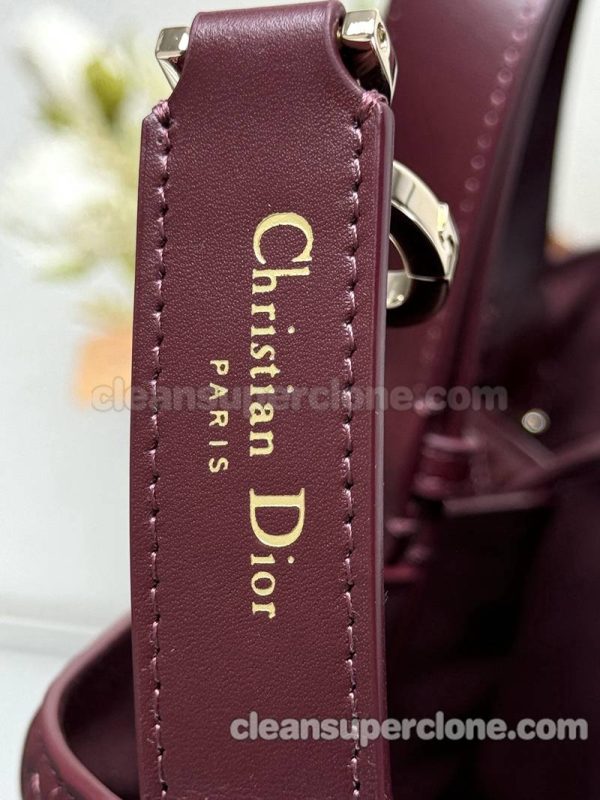 Handbag bag replica details and pricing Burgundy Dior cowhide women 8