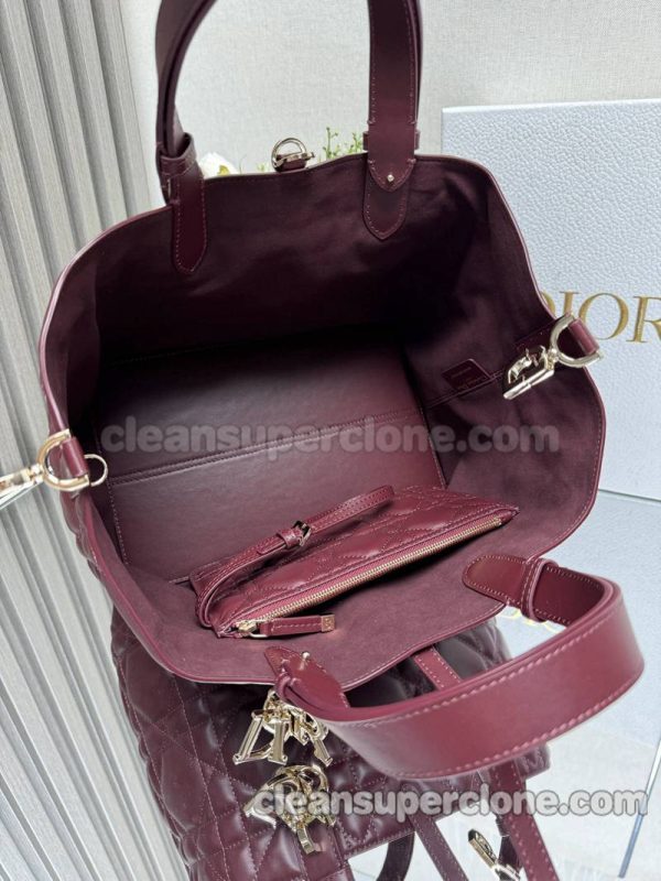 Handbag bag replica details and pricing Burgundy Dior cowhide women 9