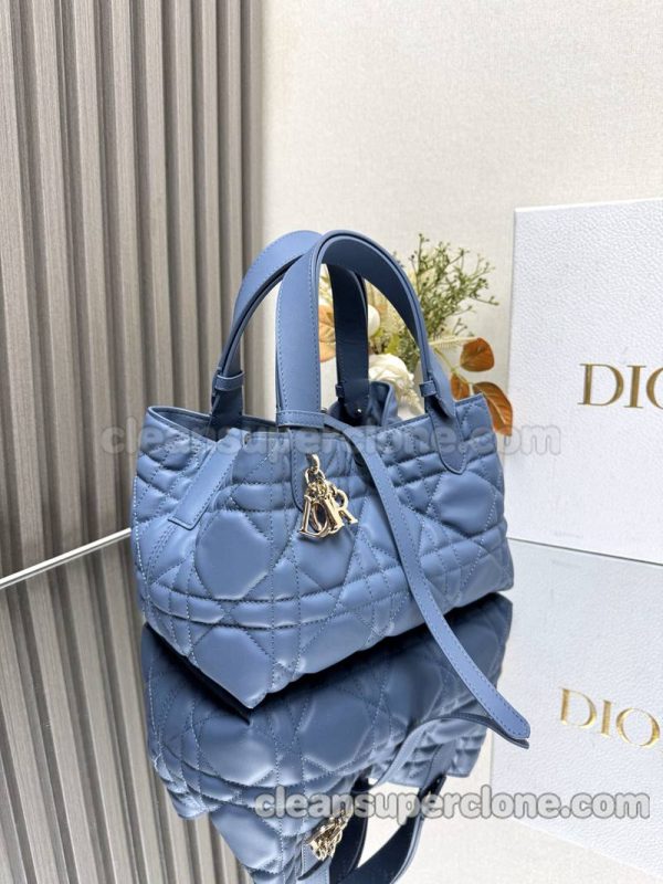 Dior bag Super Clone picture and price blue Handbag cowhide women 4