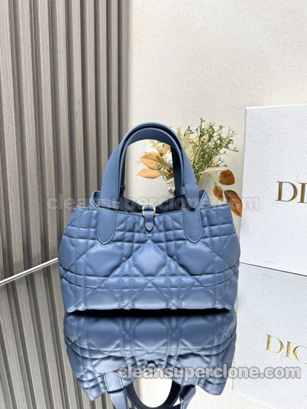 Dior bag Super Clone picture and price blue Handbag cowhide women 5