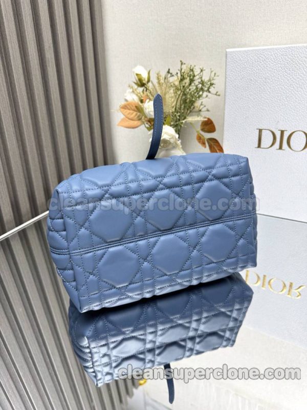 Dior bag Super Clone picture and price blue Handbag cowhide women 6