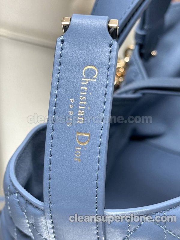 Dior bag Super Clone picture and price blue Handbag cowhide women 8