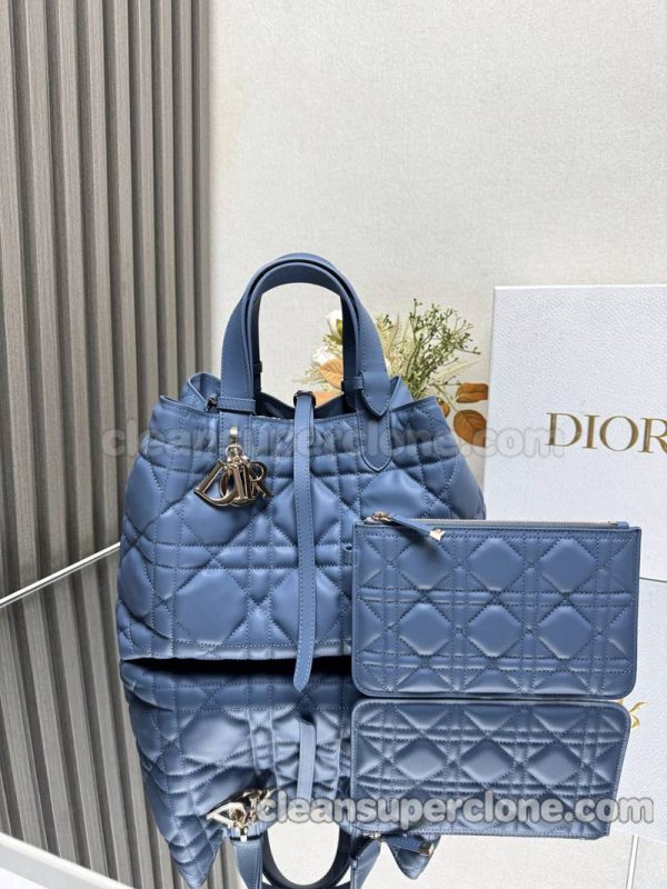 Handbag bag replica details and pricing blue Dior cowhide women