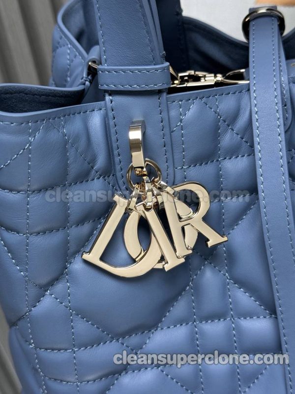 Handbag bag replica details and pricing blue Dior cowhide women 3