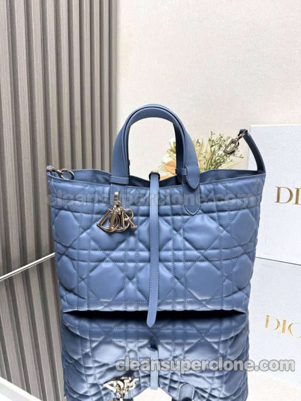 Handbag bag replica details and pricing blue Dior cowhide women 7