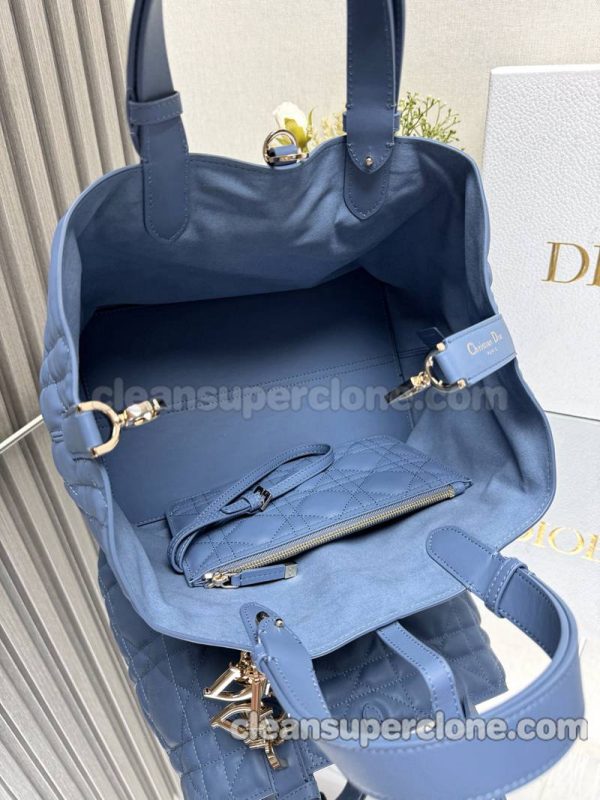 Handbag bag replica details and pricing blue Dior cowhide women 9