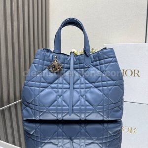 cowhide bag 1:1 Copy description and price blue Dior Handbag women 2