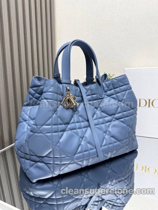 cowhide bag 1:1 Copy description and price blue Dior Handbag women 4