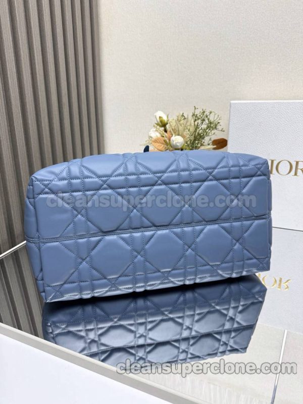 cowhide bag 1:1 Copy description and price blue Dior Handbag women 6