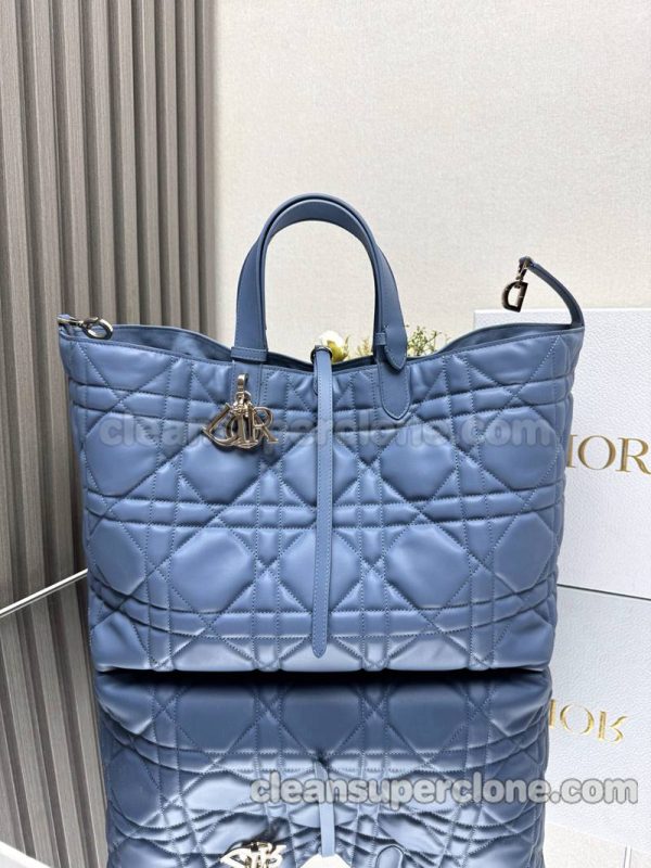 cowhide bag 1:1 Copy description and price blue Dior Handbag women 7