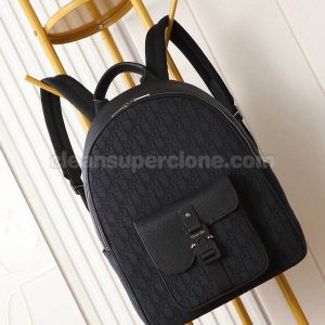 cowhide bag 1:1 Copy description and price black Dior Backpack men