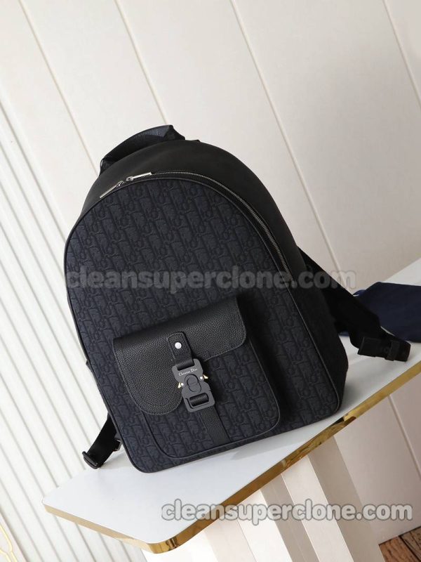 cowhide bag 1:1 Copy description and price black Dior Backpack men 2