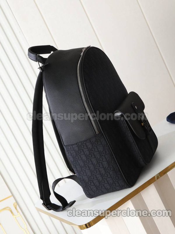 cowhide bag 1:1 Copy description and price black Dior Backpack men 3