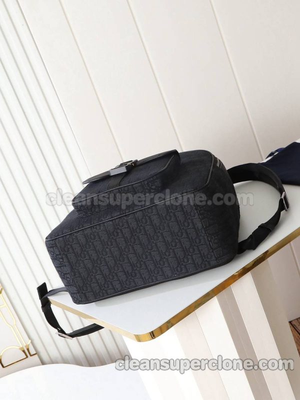 cowhide bag 1:1 Copy description and price black Dior Backpack men 5