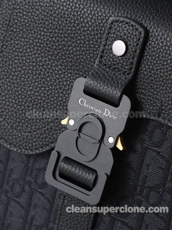 cowhide bag 1:1 Copy description and price black Dior Backpack men 6