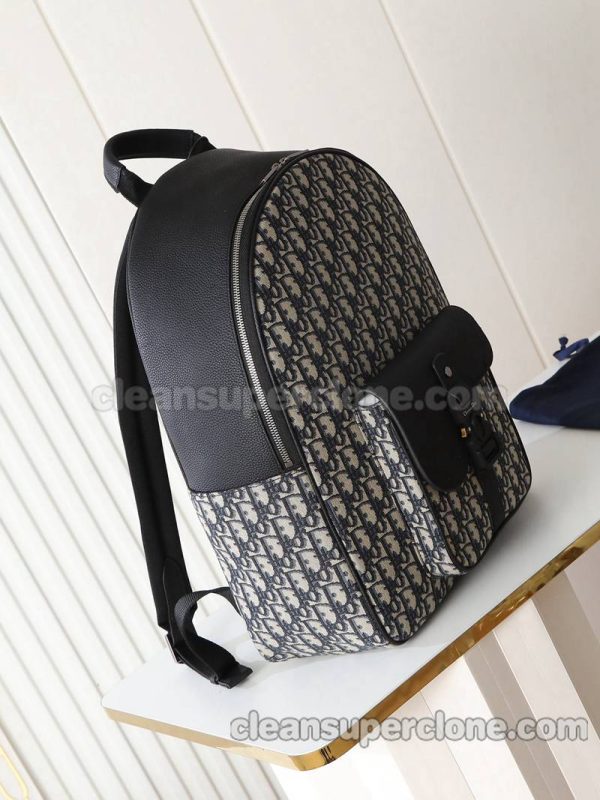 Dior bag Super Clone picture and price black painted design Backpack cowhide men 3