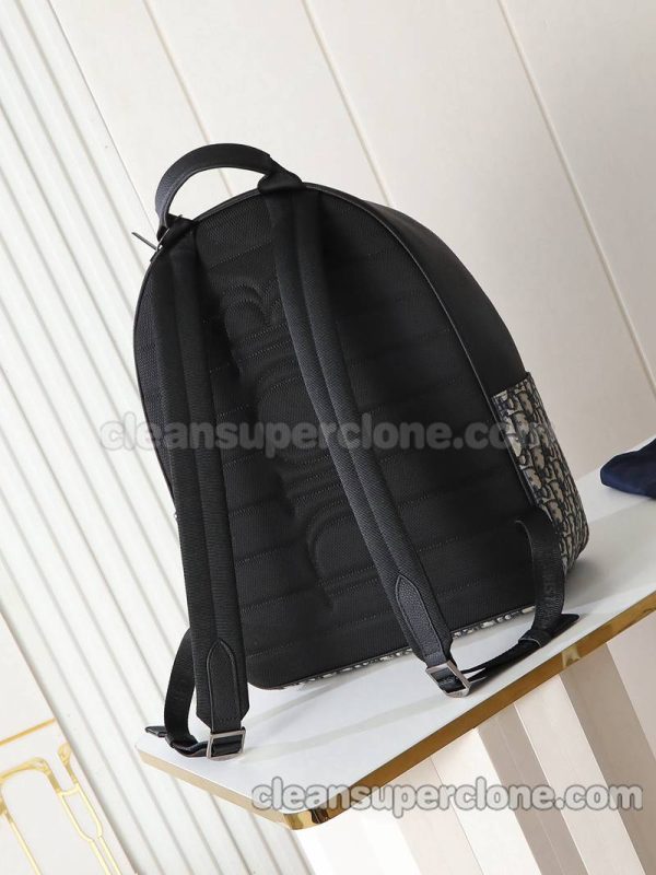 Dior bag Super Clone picture and price black painted design Backpack cowhide men 5