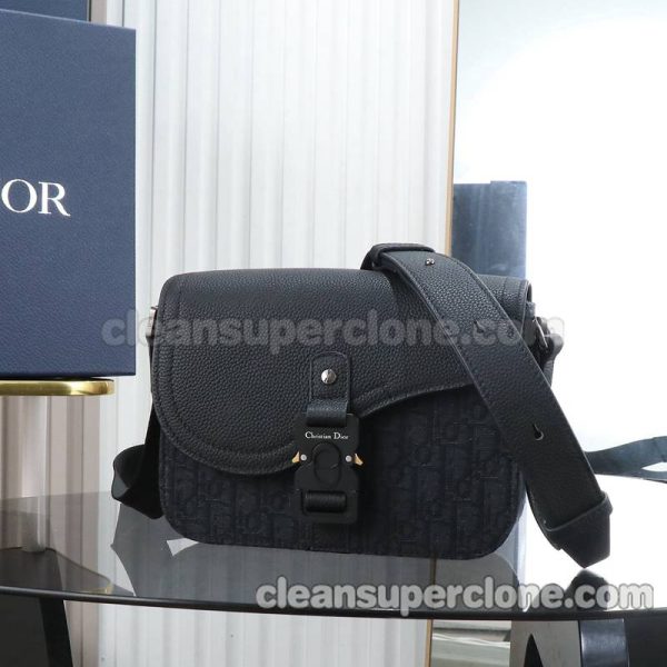 cowhide bag 1:1 Copy description and price black Dior Shoulder women