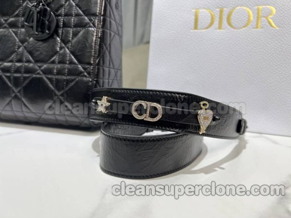 cowhide bag 1:1 Copy description and price black Dior Handbag women 5