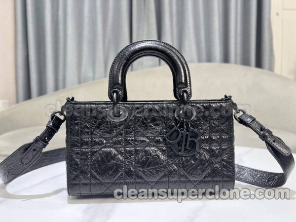 cowhide bag 1:1 Copy description and price black Dior Handbag women 2