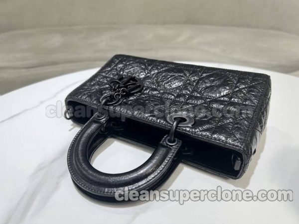 cowhide bag 1:1 Copy description and price black Dior Handbag women 5