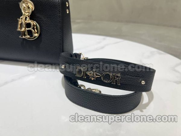 cowhide bag 1:1 Copy description and price black Dior Handbag women 2