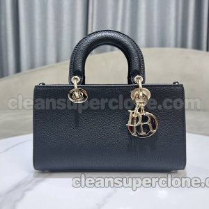 cowhide bag 1:1 Copy description and price black Dior Handbag women 3