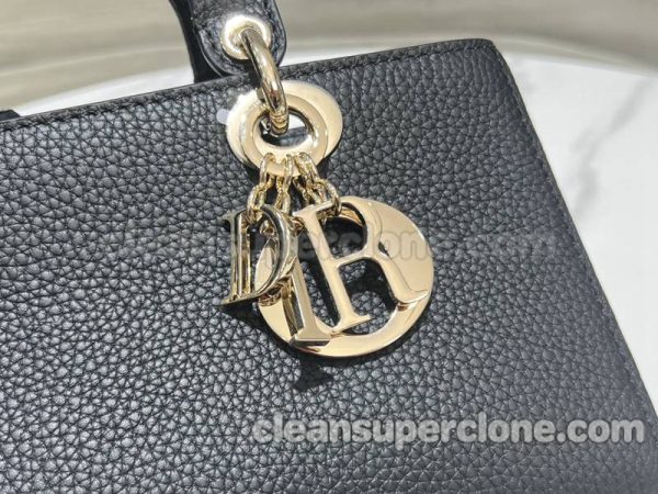 cowhide bag 1:1 Copy description and price black Dior Handbag women 4