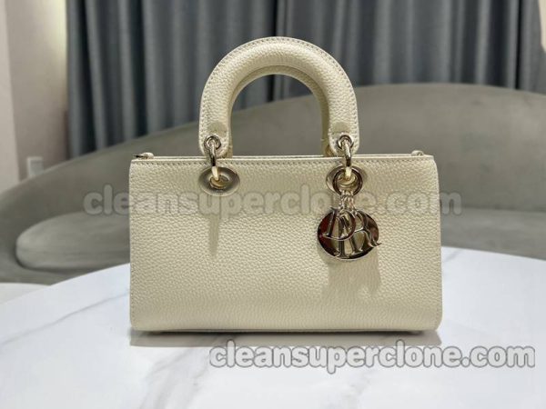 cowhide bag 1:1 Copy description and price White Dior Handbag women 3