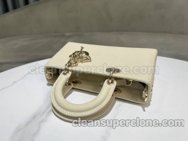 cowhide bag 1:1 Copy description and price White Dior Handbag women 6