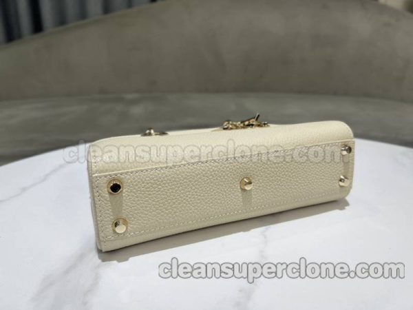 cowhide bag 1:1 Copy description and price White Dior Handbag women 7