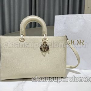 cowhide bag 1:1 Copy description and price white Dior Handbag women