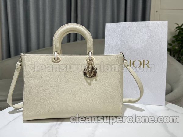 cowhide bag 1:1 Copy description and price white Dior Handbag women