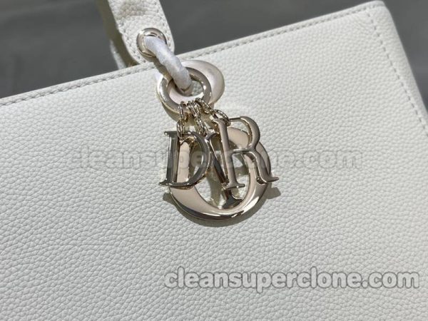 cowhide bag 1:1 Copy description and price white Dior Handbag women 3