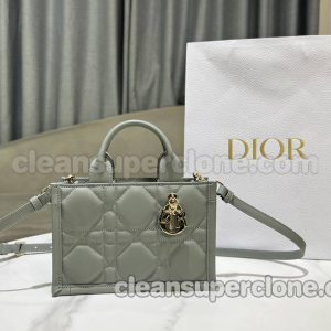 cowhide bag 1:1 Copy description and price Grey Dior Handbag women