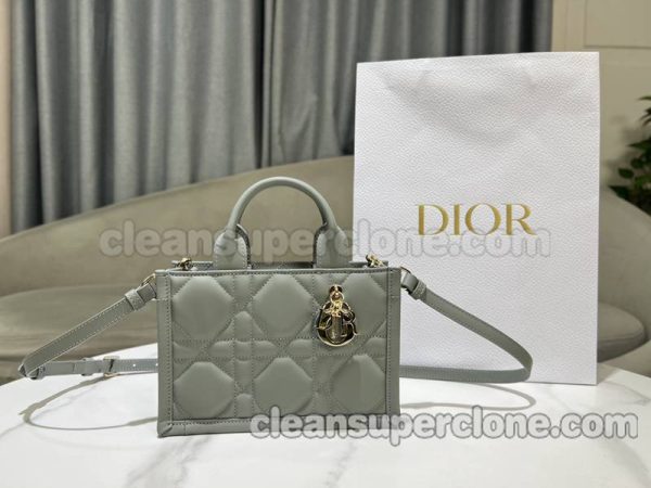 cowhide bag 1:1 Copy description and price Grey Dior Handbag women