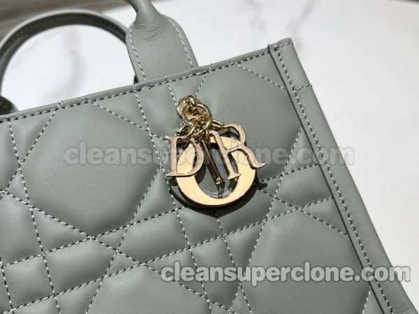 cowhide bag 1:1 Copy description and price Grey Dior Handbag women 4