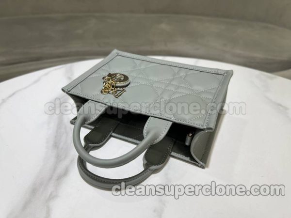 cowhide bag 1:1 Copy description and price Grey Dior Handbag women 6