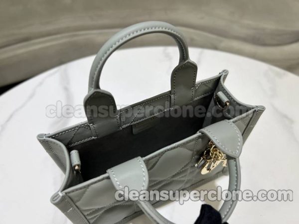 cowhide bag 1:1 Copy description and price Grey Dior Handbag women 8