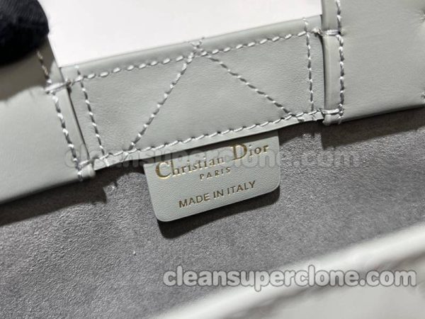 cowhide bag 1:1 Copy description and price Grey Dior Handbag women 9