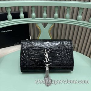 YSL bag Super Clone picture and price black Shoulder cowhide women