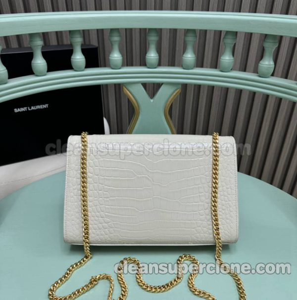 Shoulder bag replica details and pricing Light grey YSL cowhide women 2