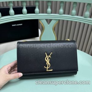 Shoulder bag replica details and pricing black YSL cowhide women