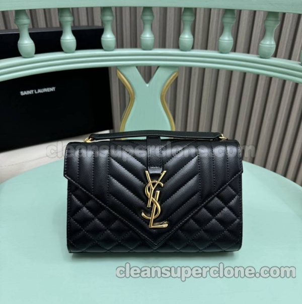 YSL bag Super Clone picture and price black Shoulder Crossbody cowhide women