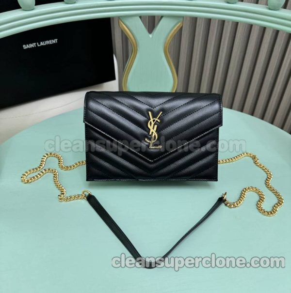 YSL bag Super Clone picture and price black Shoulder Crossbody cowhide women