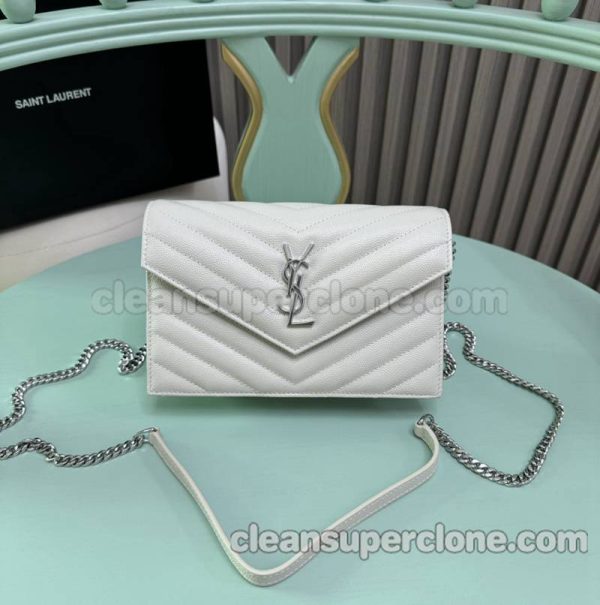 YSL bag Super Clone picture and price white Shoulder Crossbody cowhide women