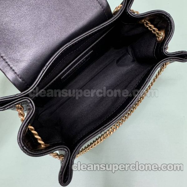 YSL bag Super Clone picture and price black Shoulder Crossbody cowhide women 8