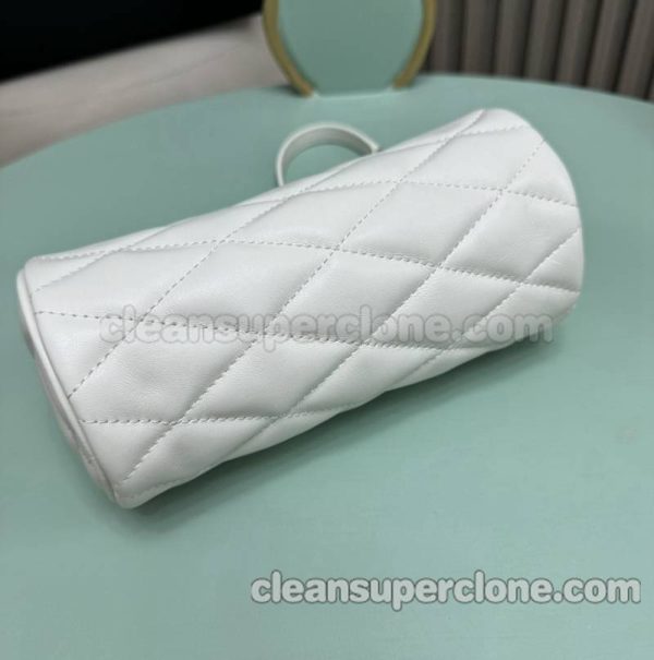 YSL bag Super Clone picture and price white Shoulder sheepskin women 4