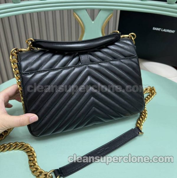 Shoulder bag replica details and pricing black YSL cowhide women 2